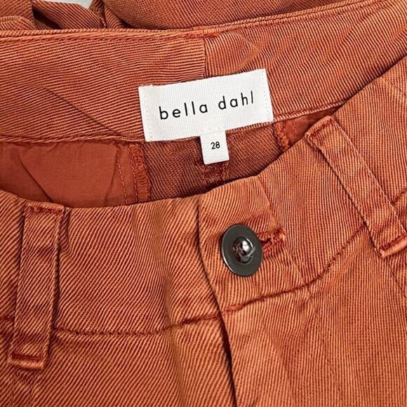 Bella Dahl Cuffed Hem High Rise Utility Lyocell/linen Short in Brown size 28 NWT - Picture 8 of 8